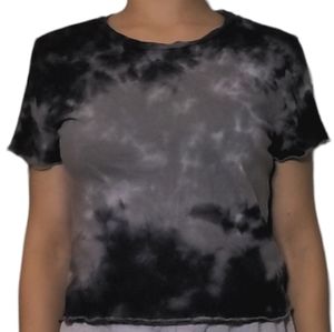 Tie Dyed Crop Top, XL